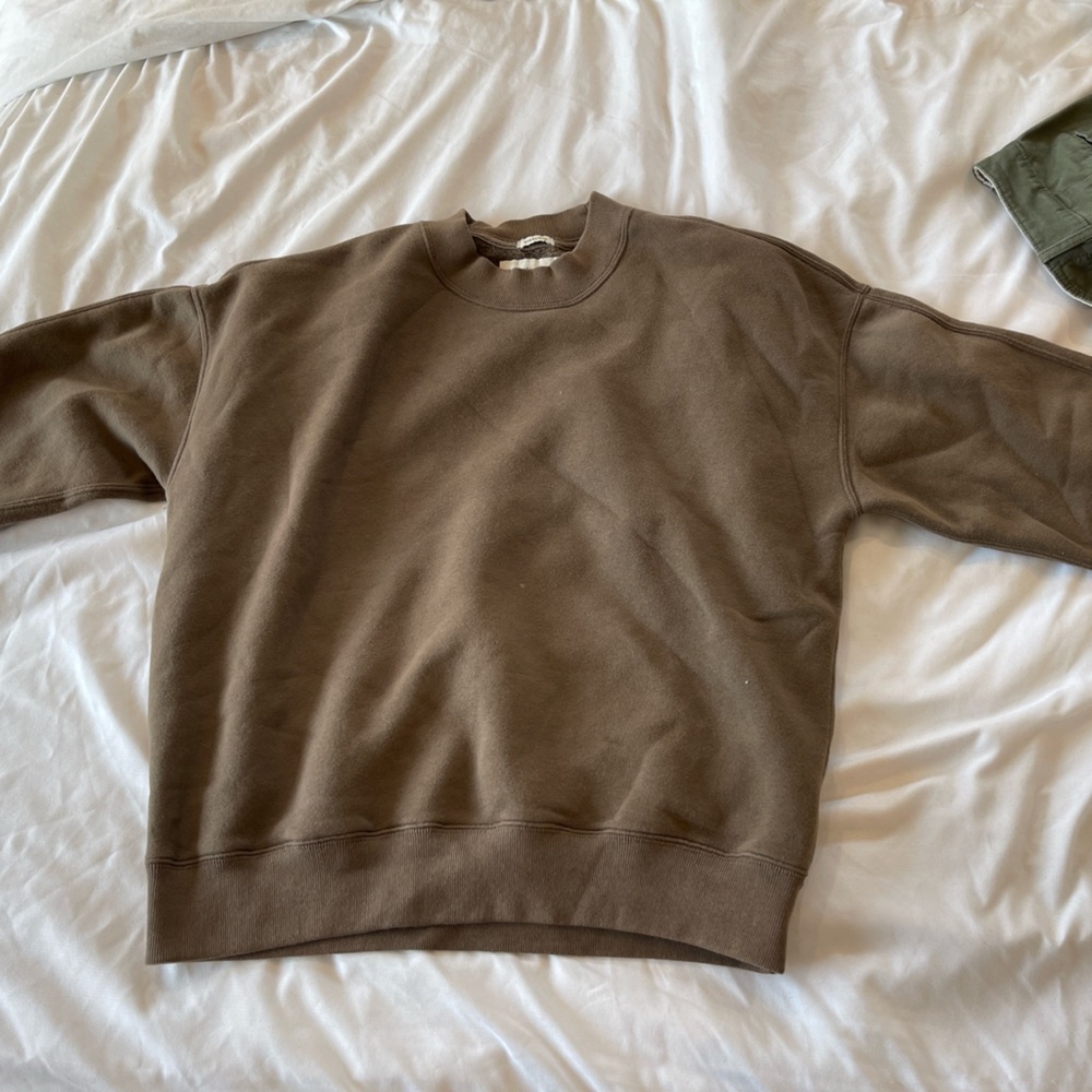 oversized abercrombie and fitch crewneck